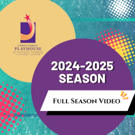 colorful circles and halftone shapes of blue purple and yellow. text reads 2024-2025 full season video